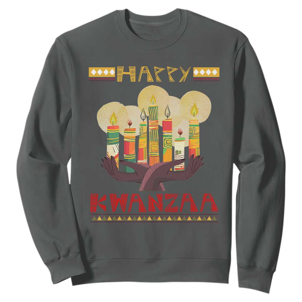 African American Xmas Happy Kwanzaa Sweatshirt TS09