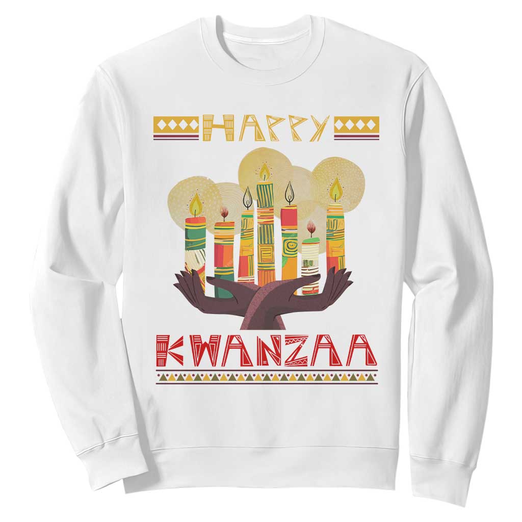 African American Xmas Happy Kwanzaa Sweatshirt TS09