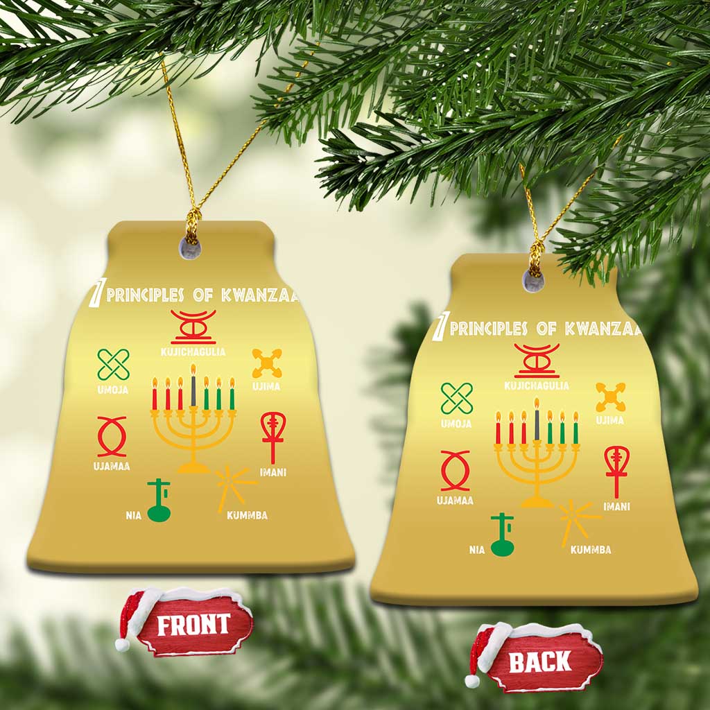 7 Principles Of Kwanzaa African American Xmas Christmas Ornament TS09