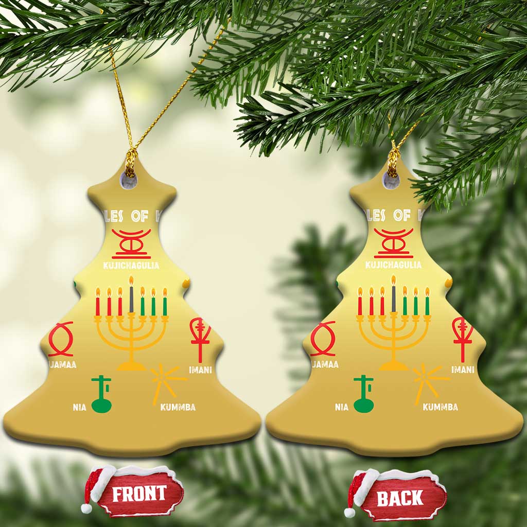 7 Principles Of Kwanzaa African American Xmas Christmas Ornament TS09