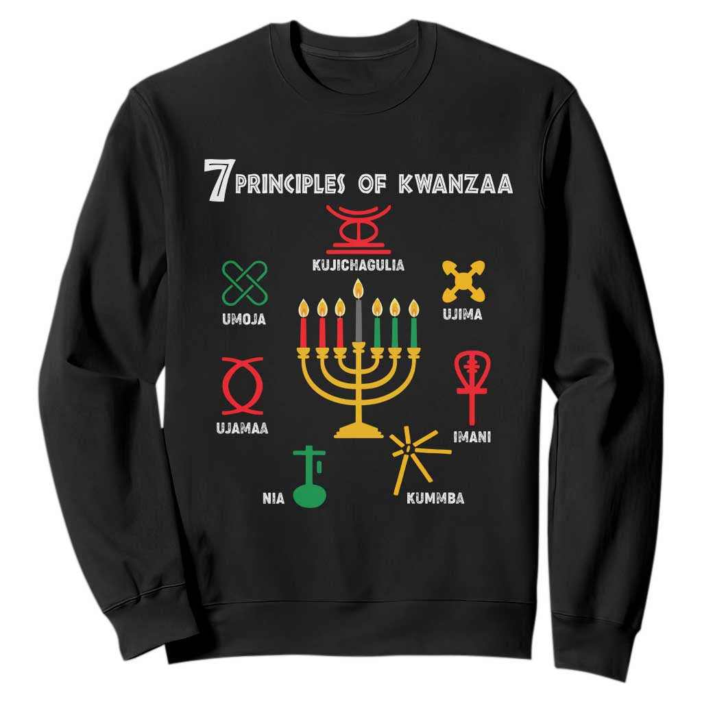African American Xmas 7 Principles Of Kwanzaa Sweatshirt TS09