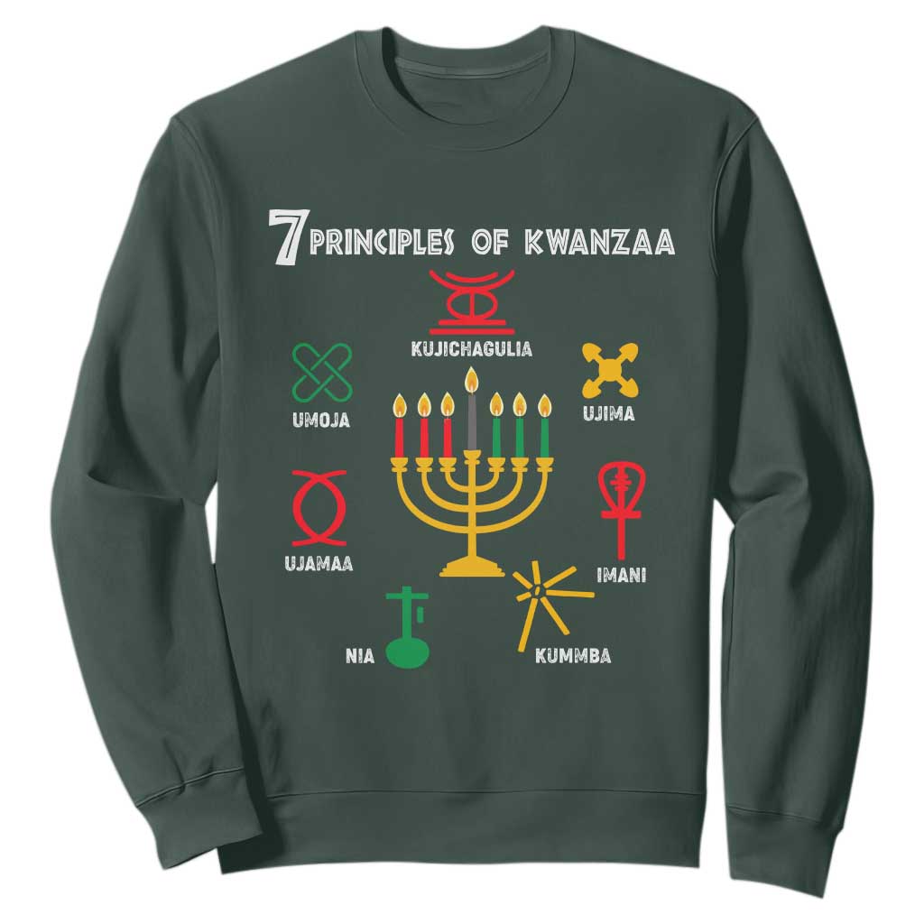 African American Xmas 7 Principles Of Kwanzaa Sweatshirt TS09