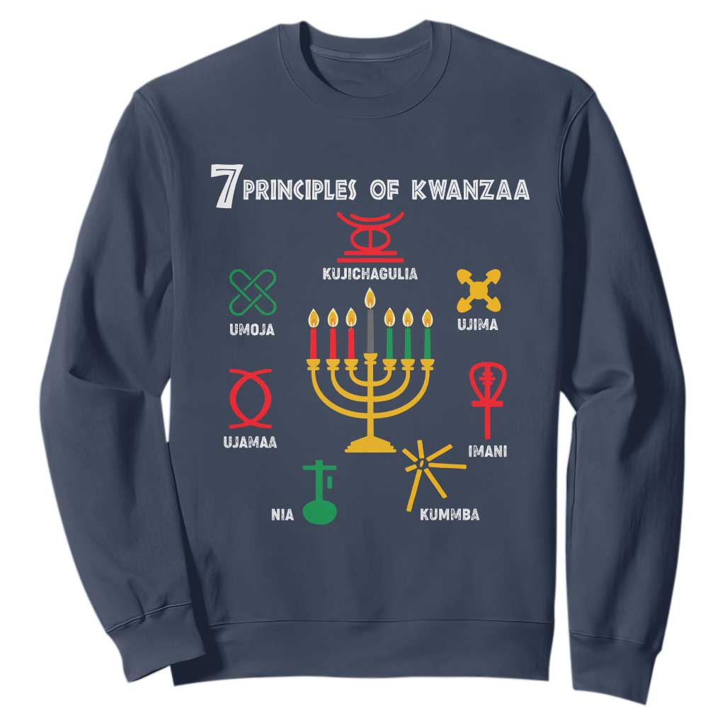 African American Xmas 7 Principles Of Kwanzaa Sweatshirt TS09