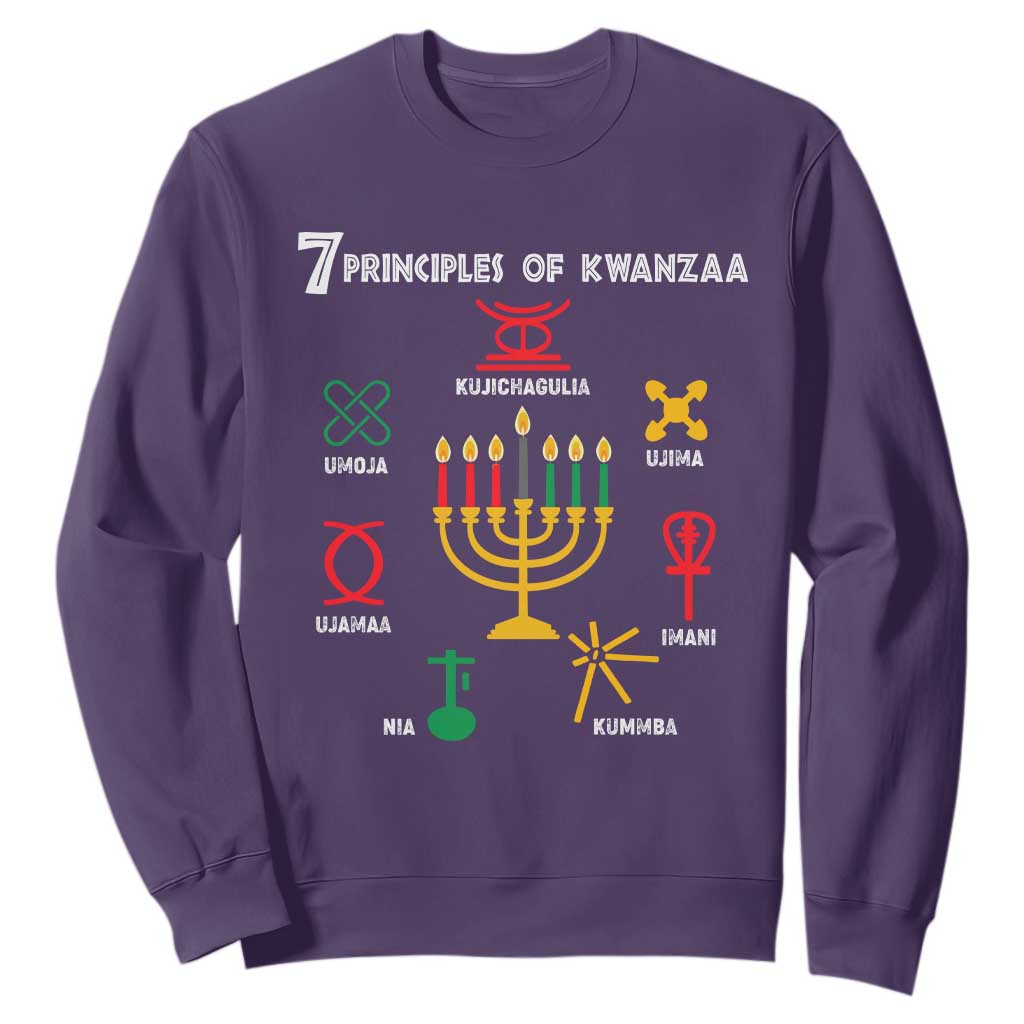 African American Xmas 7 Principles Of Kwanzaa Sweatshirt TS09
