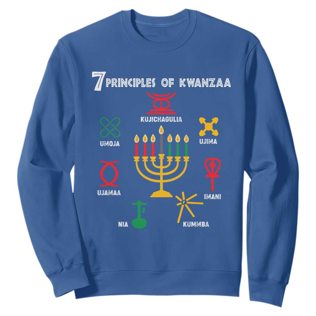 African American Xmas 7 Principles Of Kwanzaa Sweatshirt TS09
