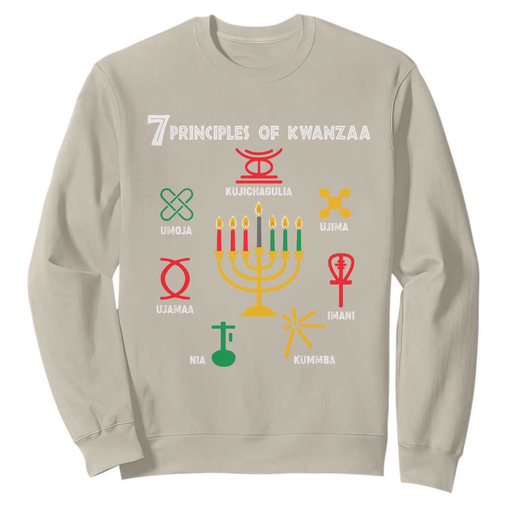 African American Xmas 7 Principles Of Kwanzaa Sweatshirt TS09