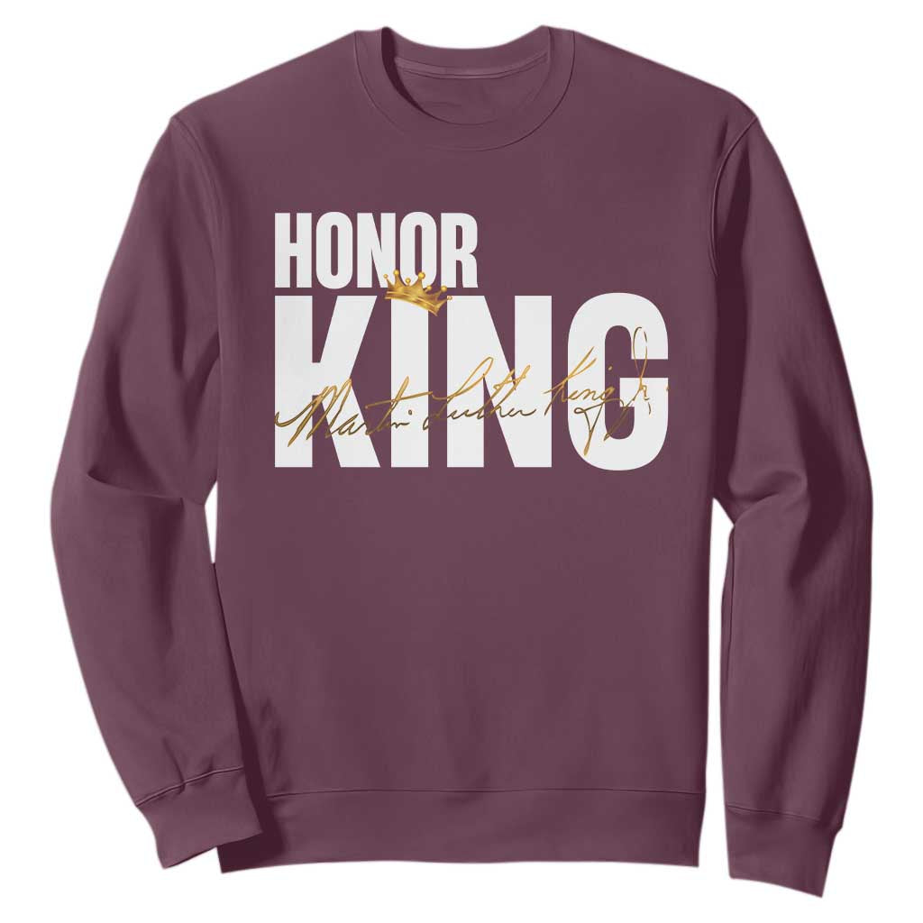 Martin Luther King Jr Day Sweatshirt Honoring The King MLK TS09