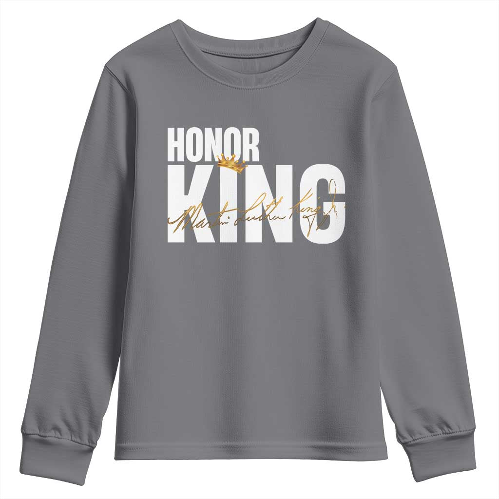 Martin Luther King Jr Day Youth Sweatshirt Honoring The King MLK TS09