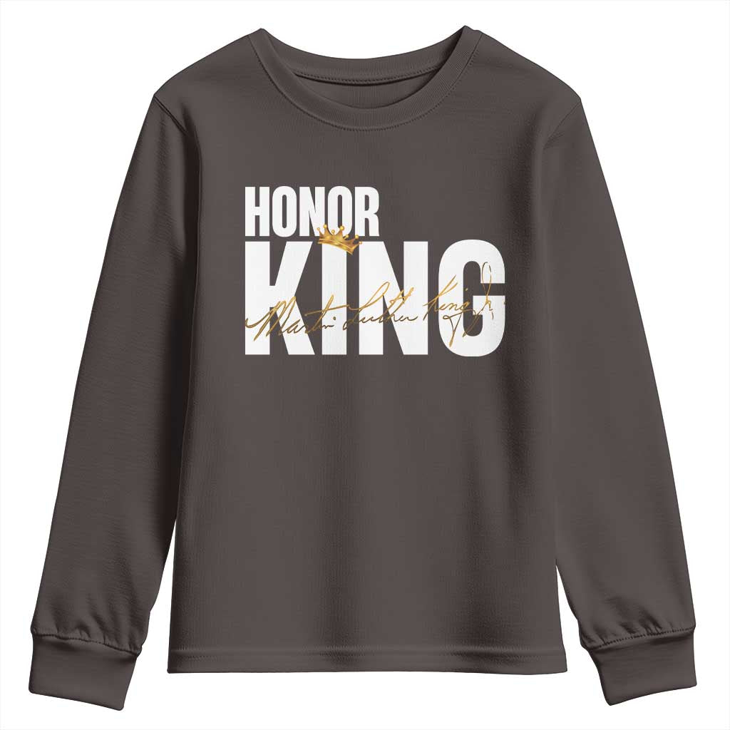 Martin Luther King Jr Day Youth Sweatshirt Honoring The King MLK TS09