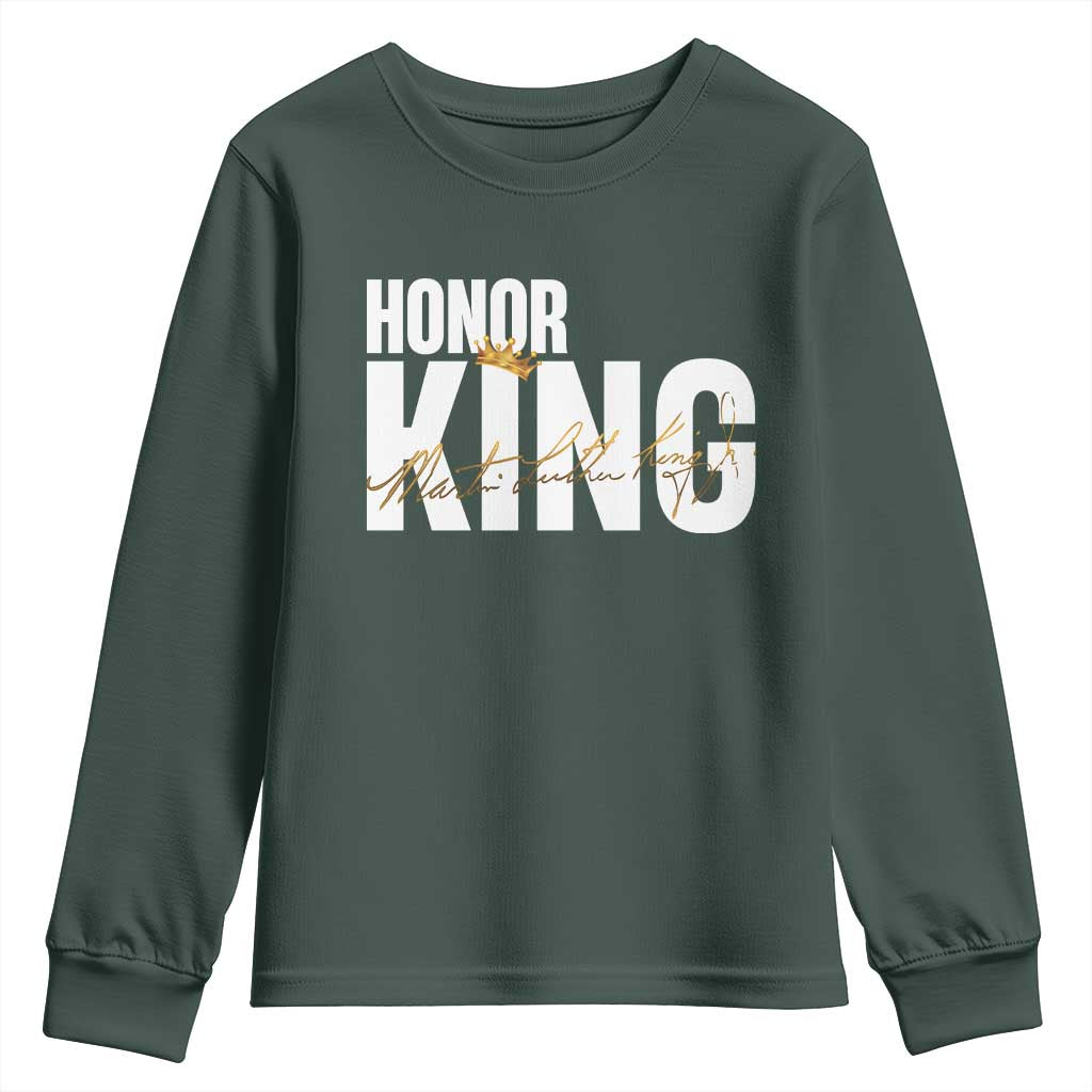Martin Luther King Jr Day Youth Sweatshirt Honoring The King MLK TS09