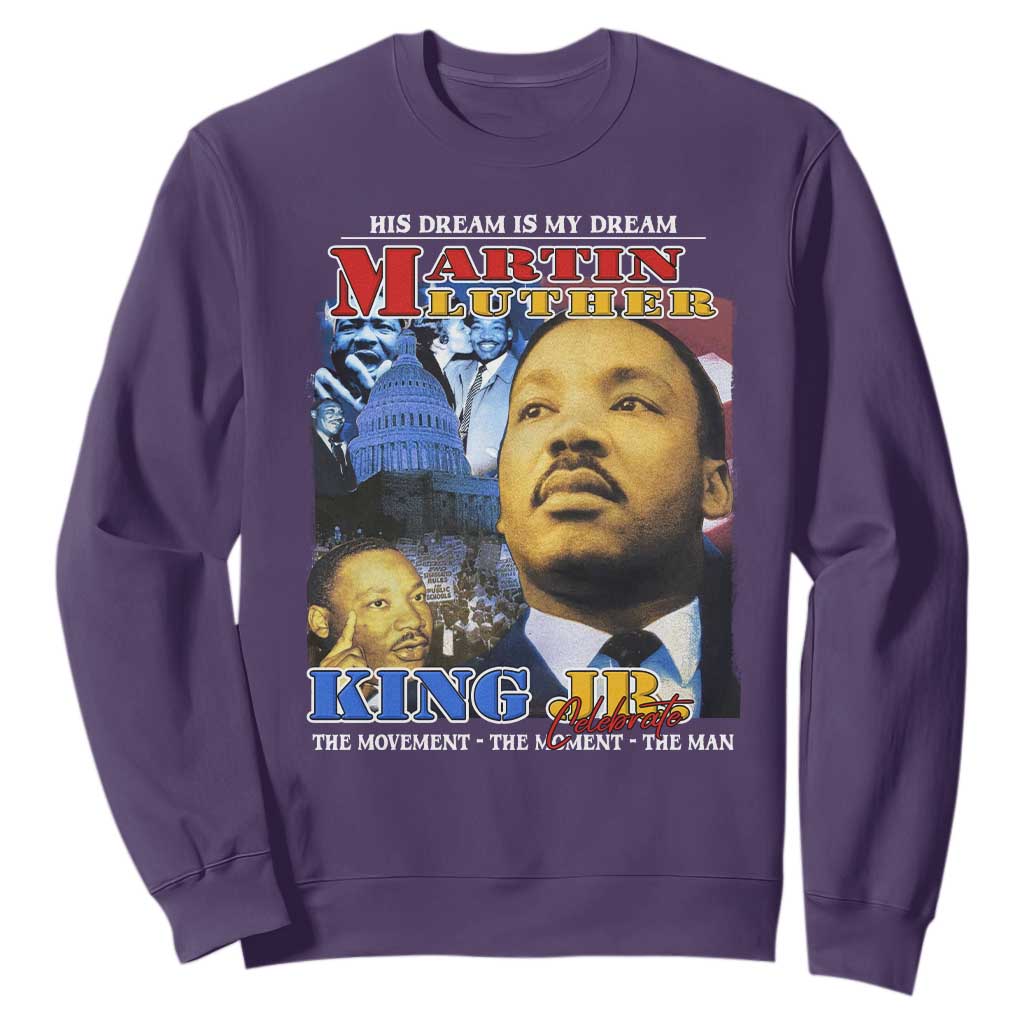 Martin Luther King Jr Sweatshirt His Dream Is My Dream American Flag Black History MLK Day TS09