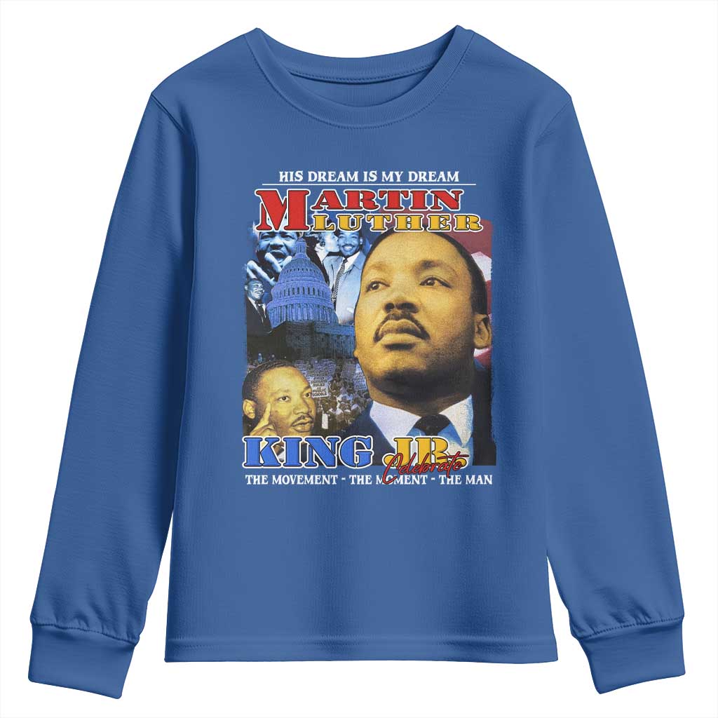 Martin Luther King Jr Youth Sweatshirt His Dream Is My Dream American Flag Black History MLK Day TS09