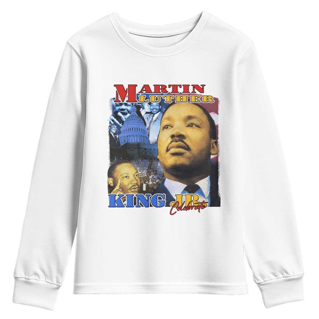 Martin Luther King Jr Youth Sweatshirt His Dream Is My Dream American Flag Black History MLK Day TS09