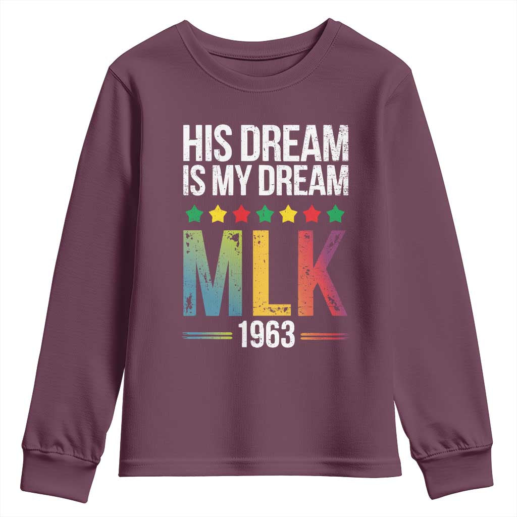 Martin Luther King Jr Youth Sweatshirt His Dream Is My Dream 1963 Black History Pride TS09