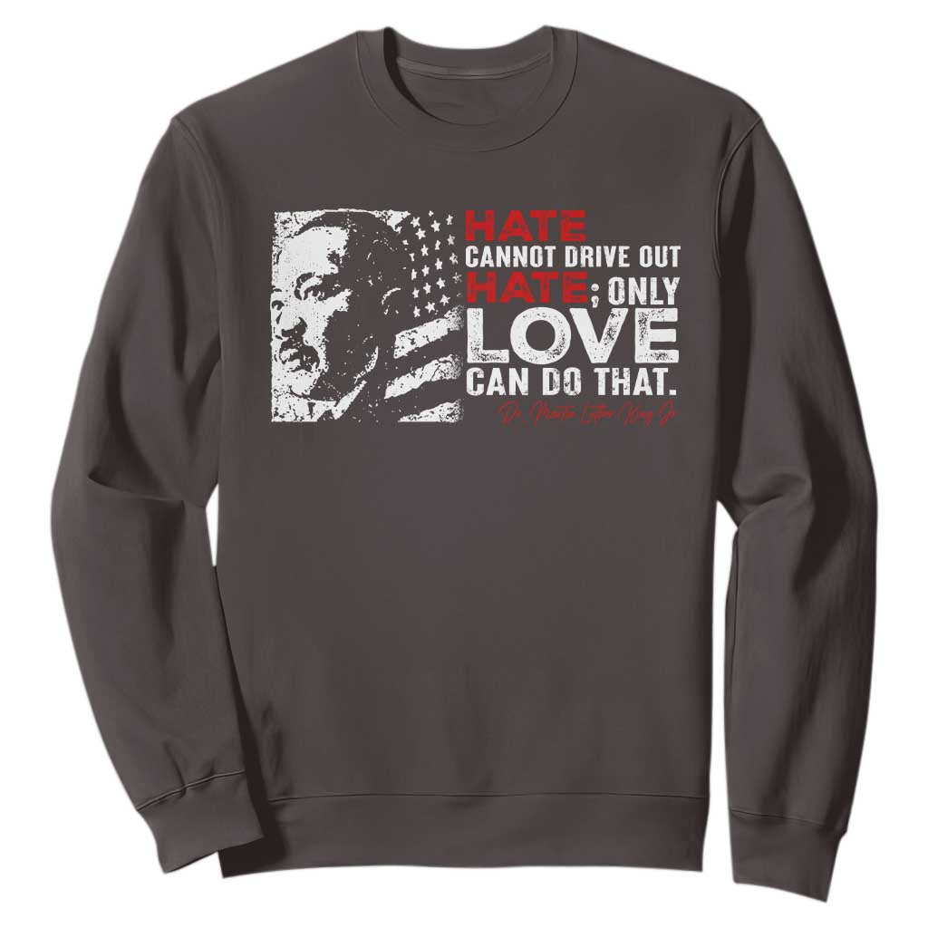 Martin Luther King Jr Sweatshirt Hate Cannot Drive Out Hate MLK TS09