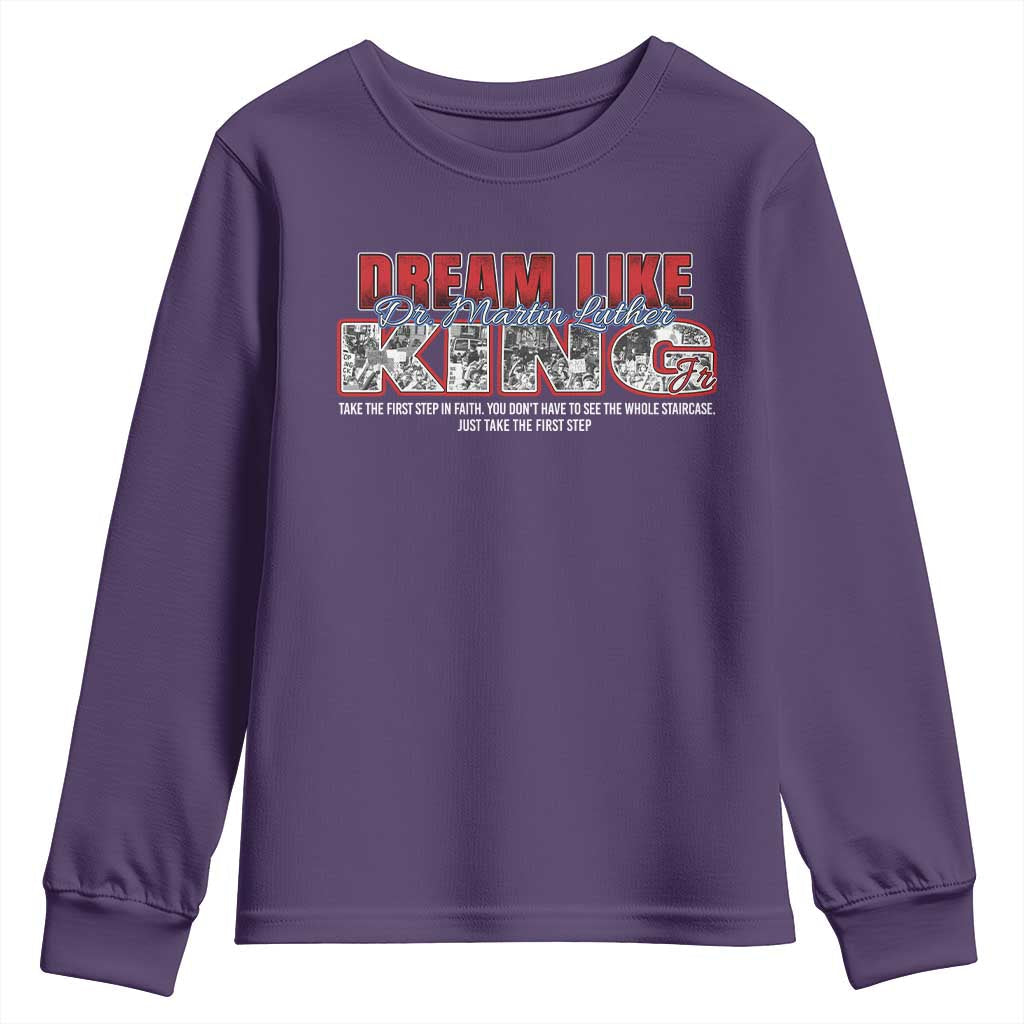 Martin Luther King Jr Youth Sweatshirt Just Take The First Step MLK Day TS09