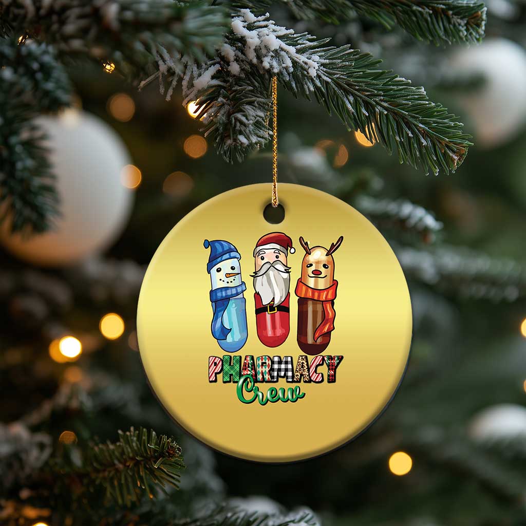 Xmas Pharmacist Christmas Ornament Snowman Reindeer Santa Pharmacy Crew TS09