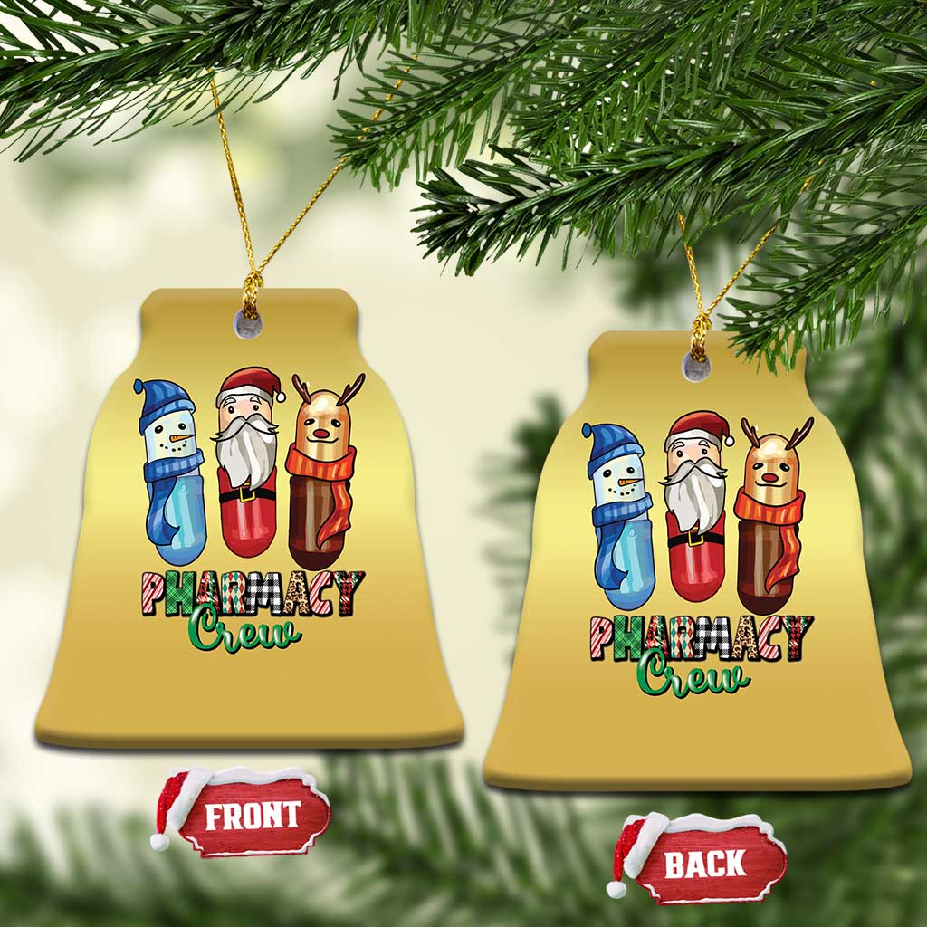 Xmas Pharmacist Christmas Ornament Snowman Reindeer Santa Pharmacy Crew TS09