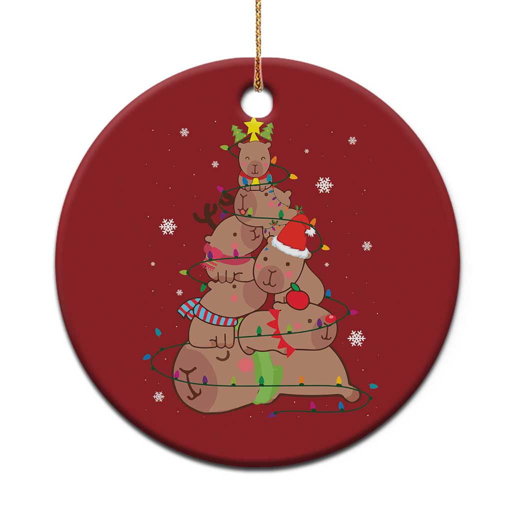 Funny Capybara Christmas Tree Christmas Ornament TS09