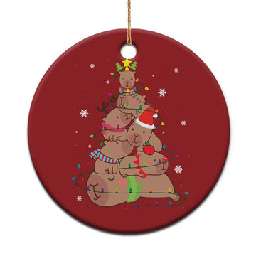 Funny Capybara Christmas Tree Christmas Ornament TS09
