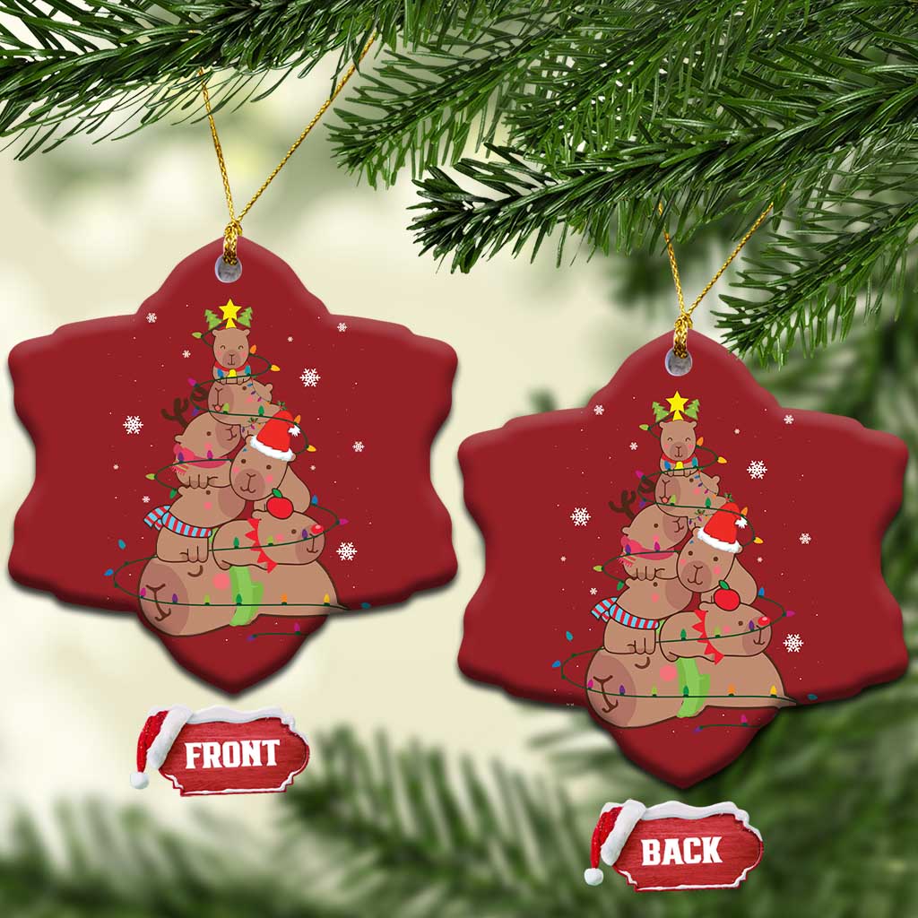 Funny Capybara Christmas Tree Christmas Ornament TS09