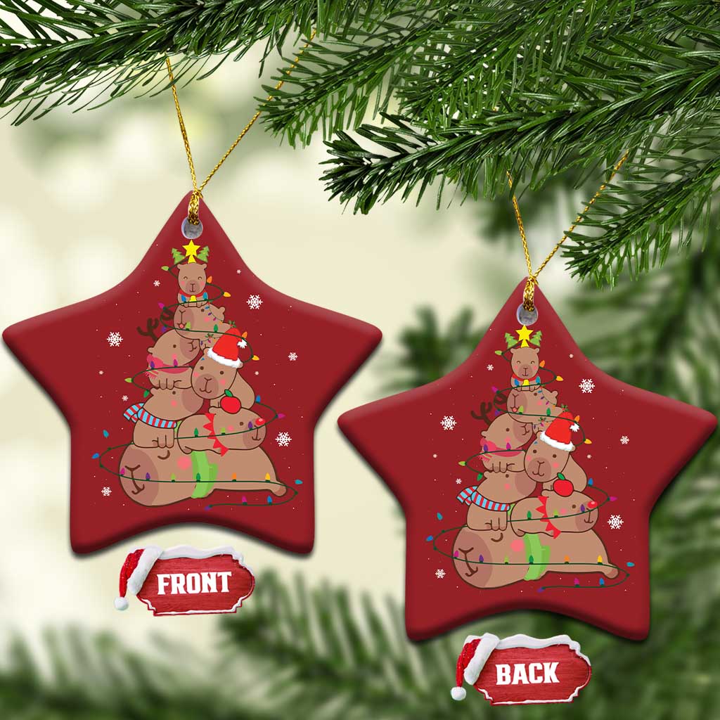 Funny Capybara Christmas Tree Christmas Ornament TS09