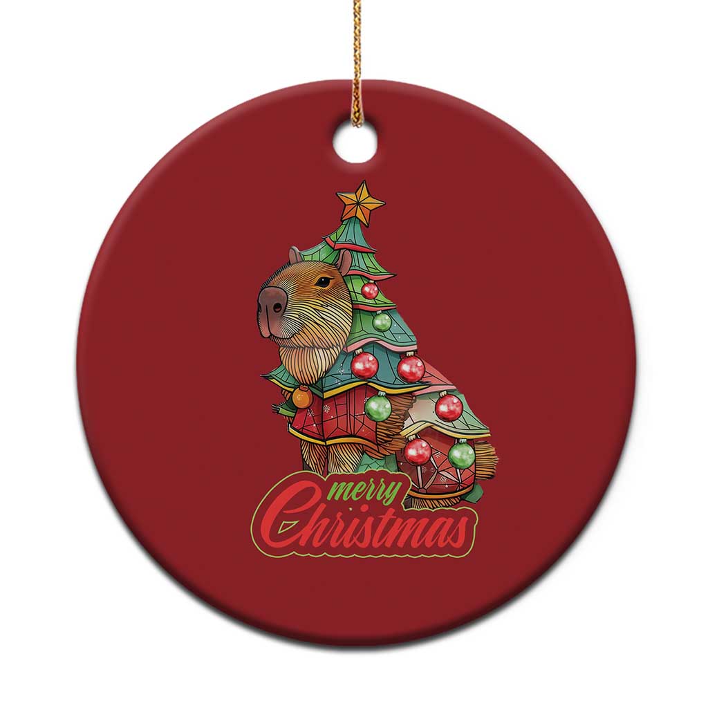 Cute Capybara Christmas Tree Christmas Ornament TS09