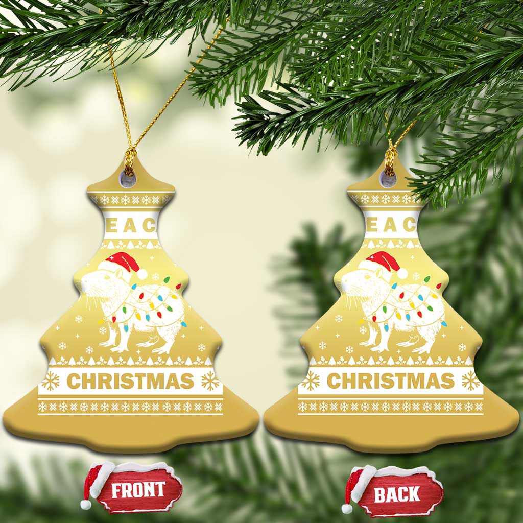 Funny Capybara Xmas Christmas Ornament Have A Capy Christmas Light TS09