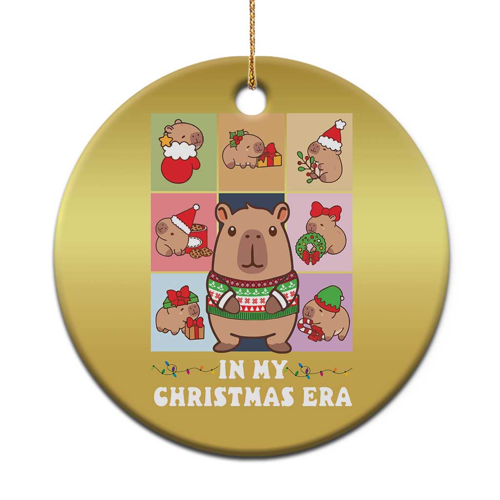 Funny Capybara Xmas Christmas Ornament In My Christmas Era TS09