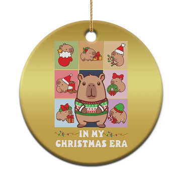 Funny Capybara Xmas Christmas Ornament In My Christmas Era TS09