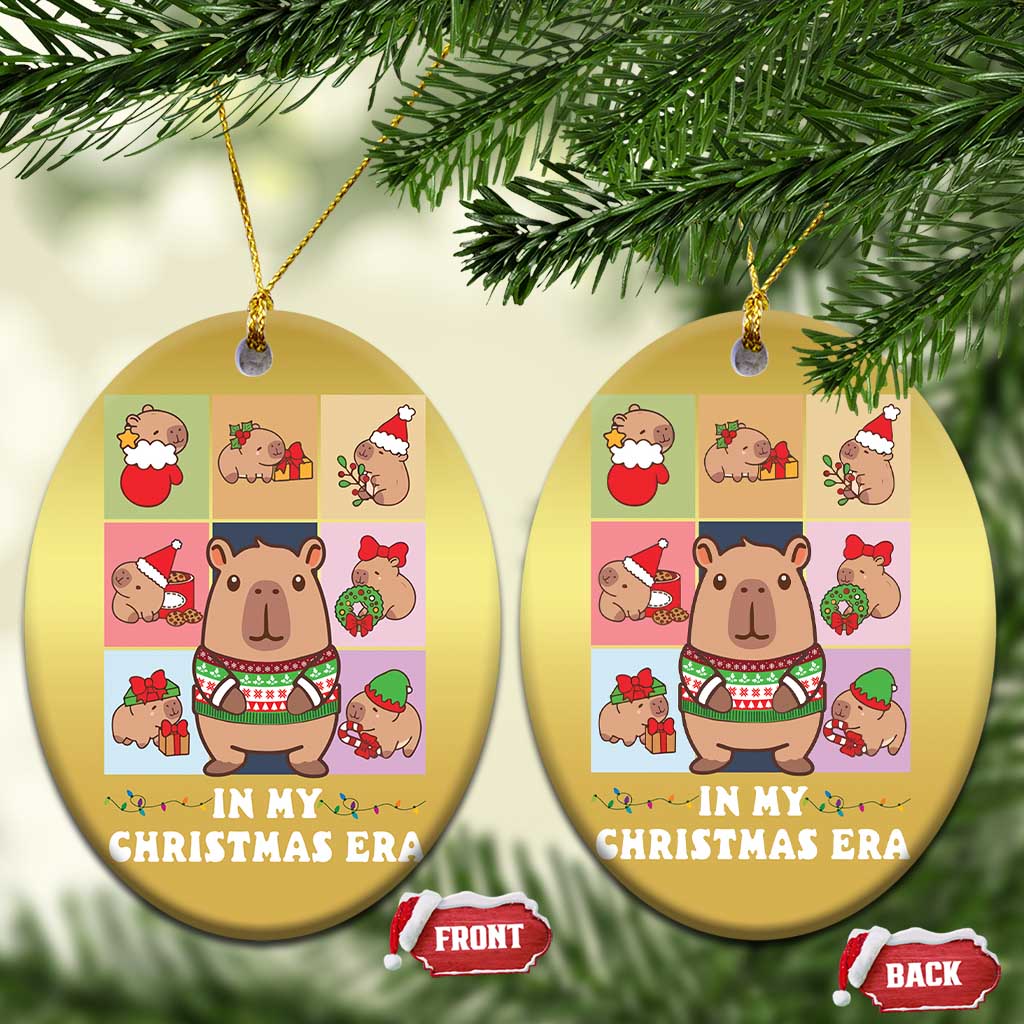 Funny Capybara Xmas Christmas Ornament In My Christmas Era TS09