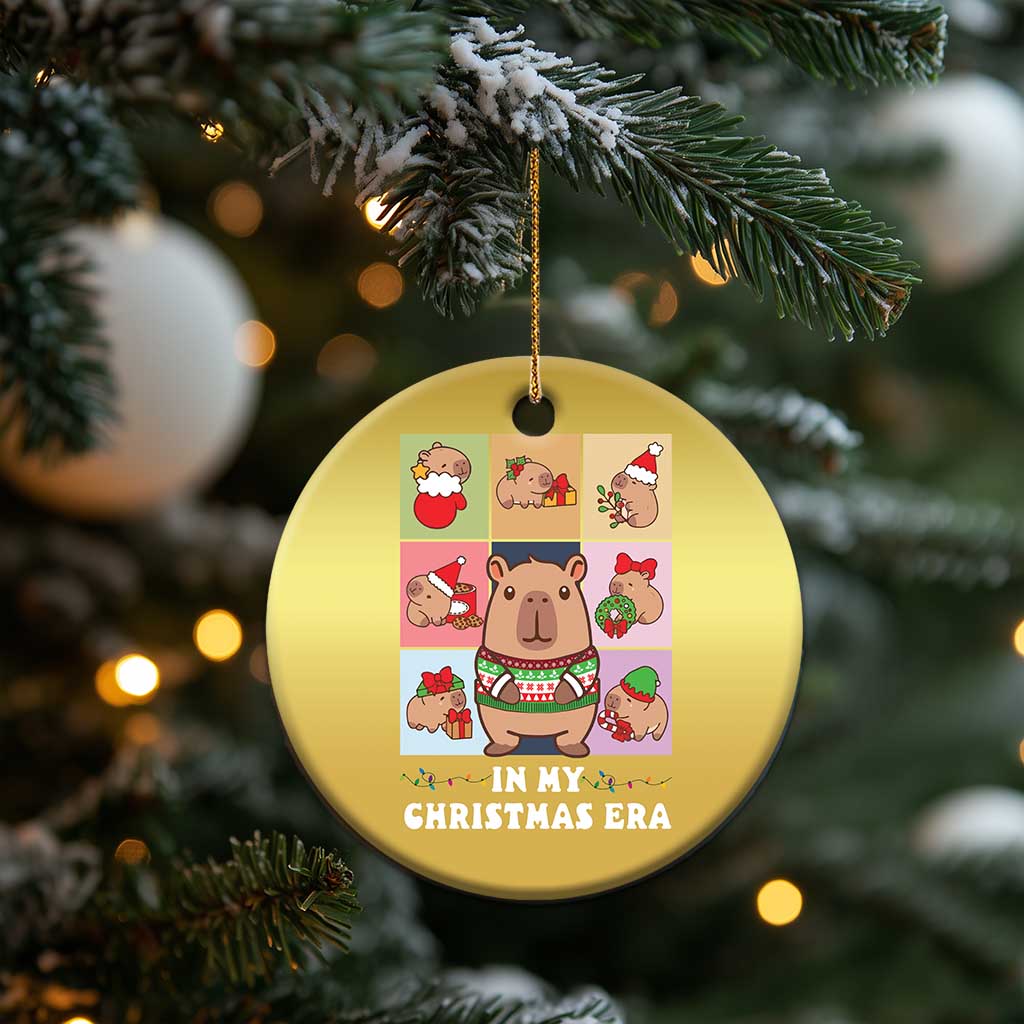 Funny Capybara Xmas Christmas Ornament In My Christmas Era TS09