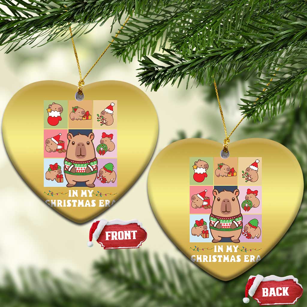 Funny Capybara Xmas Christmas Ornament In My Christmas Era TS09