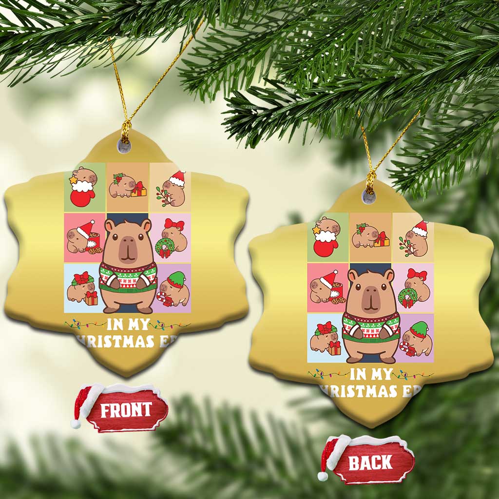 Funny Capybara Xmas Christmas Ornament In My Christmas Era TS09