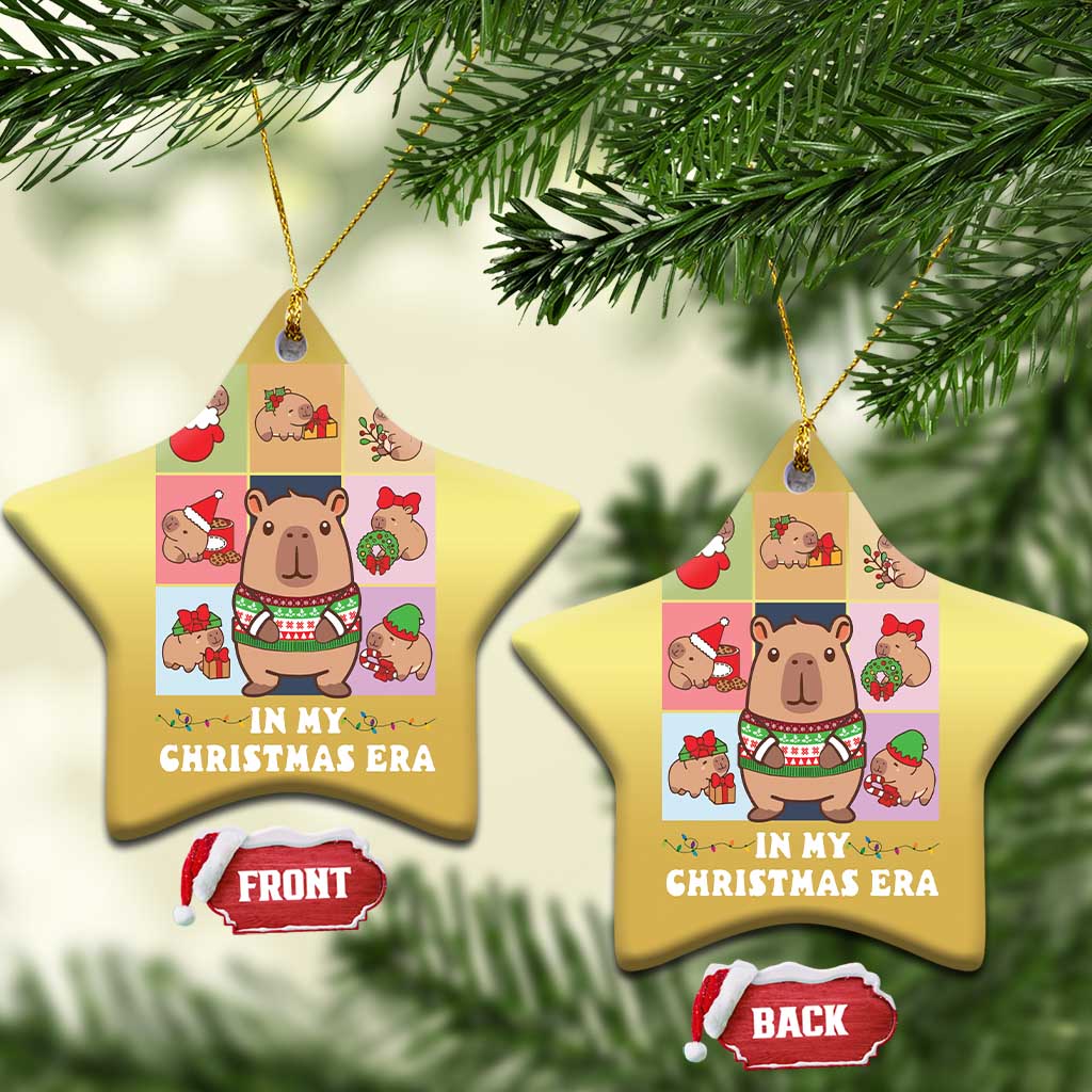Funny Capybara Xmas Christmas Ornament In My Christmas Era TS09