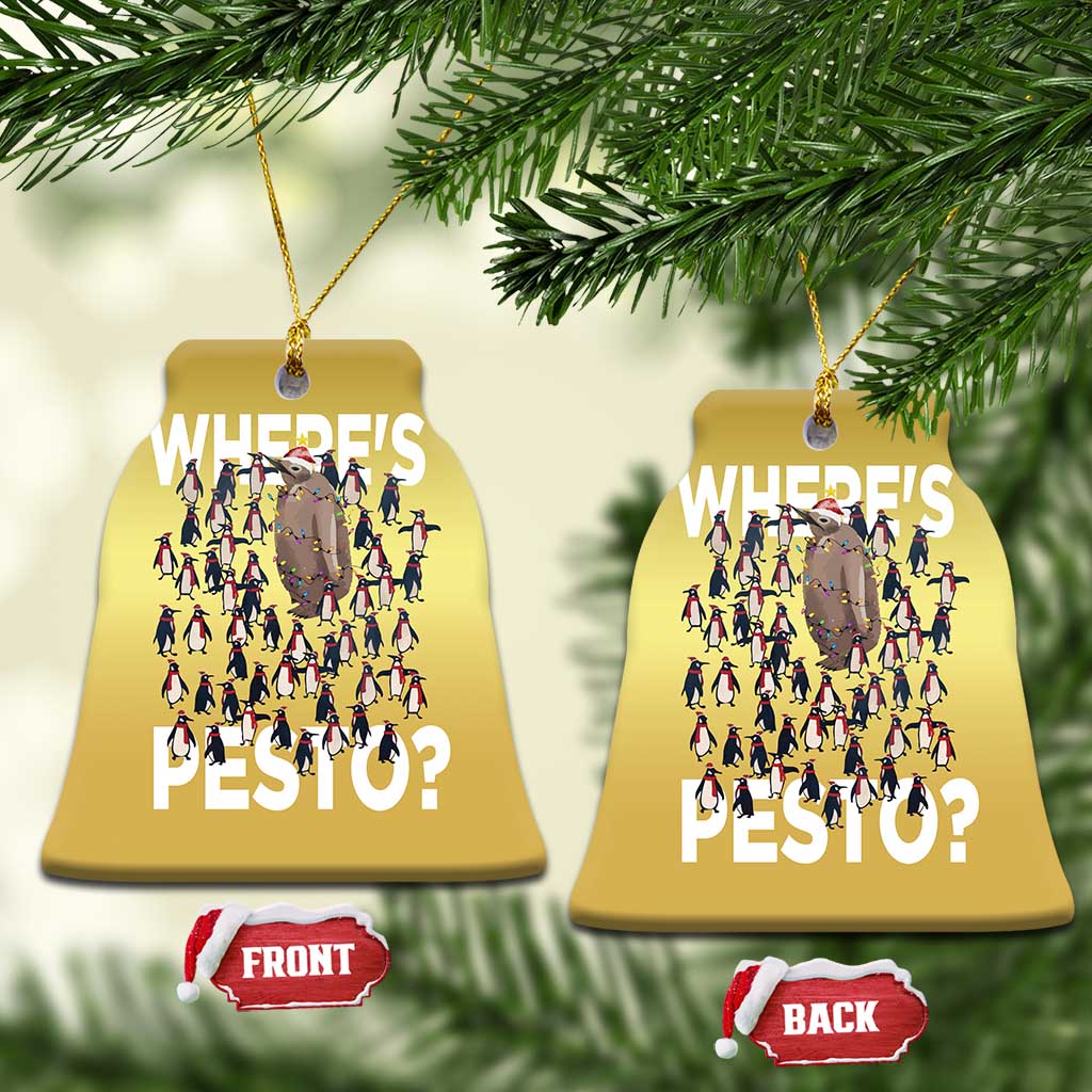 Funny Xmas Wheres Pesto Christmas Ornament TS09