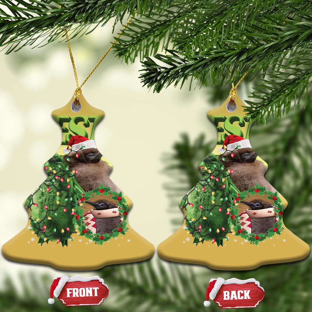 Funny Christmas Pesto Penguin Christmas Ornament TS09