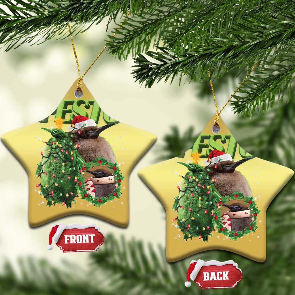 Funny Christmas Pesto Penguin Christmas Ornament TS09