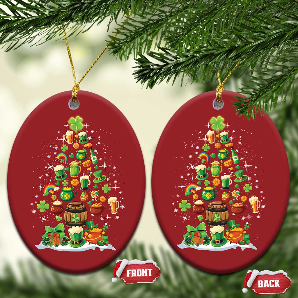 Merry Christmas Tree Irish Christmas Ornament TS09