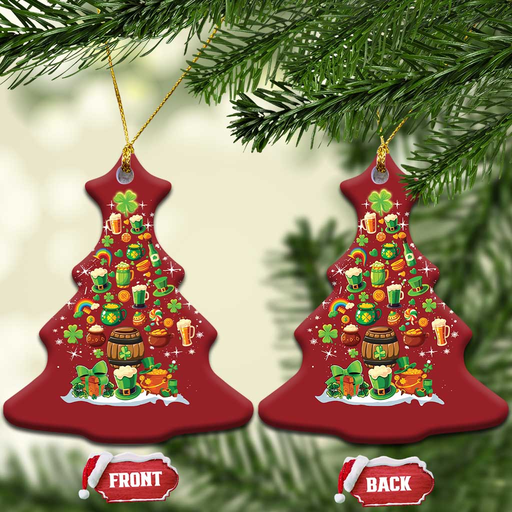 Merry Christmas Tree Irish Christmas Ornament TS09