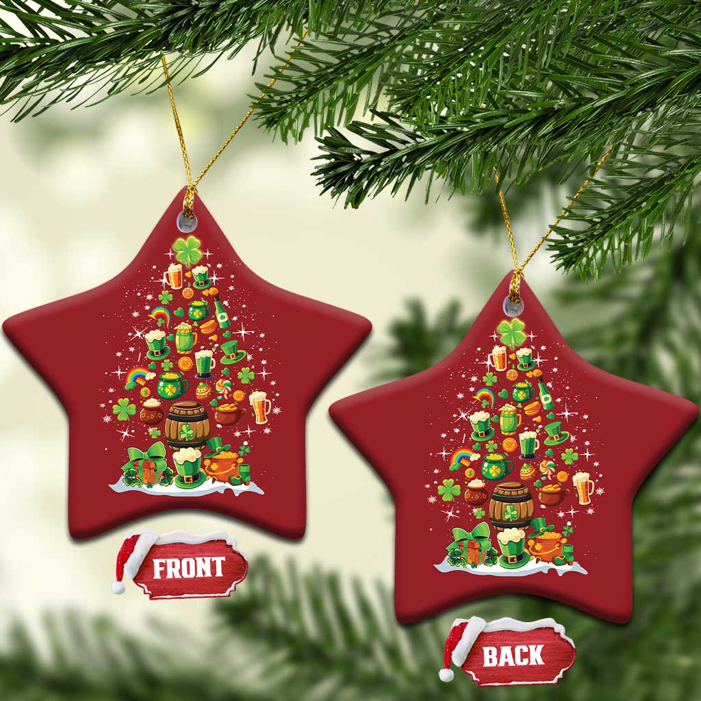 Merry Christmas Tree Irish Christmas Ornament TS09