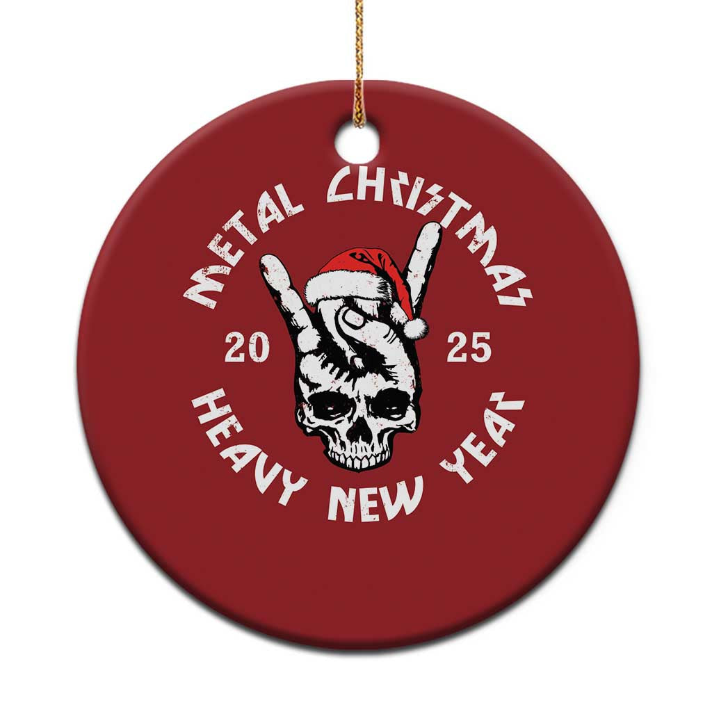 Funny Heavy Metal Christmas Ornament Metal Christmas Heavy New Year Rock Hand Sign TS09