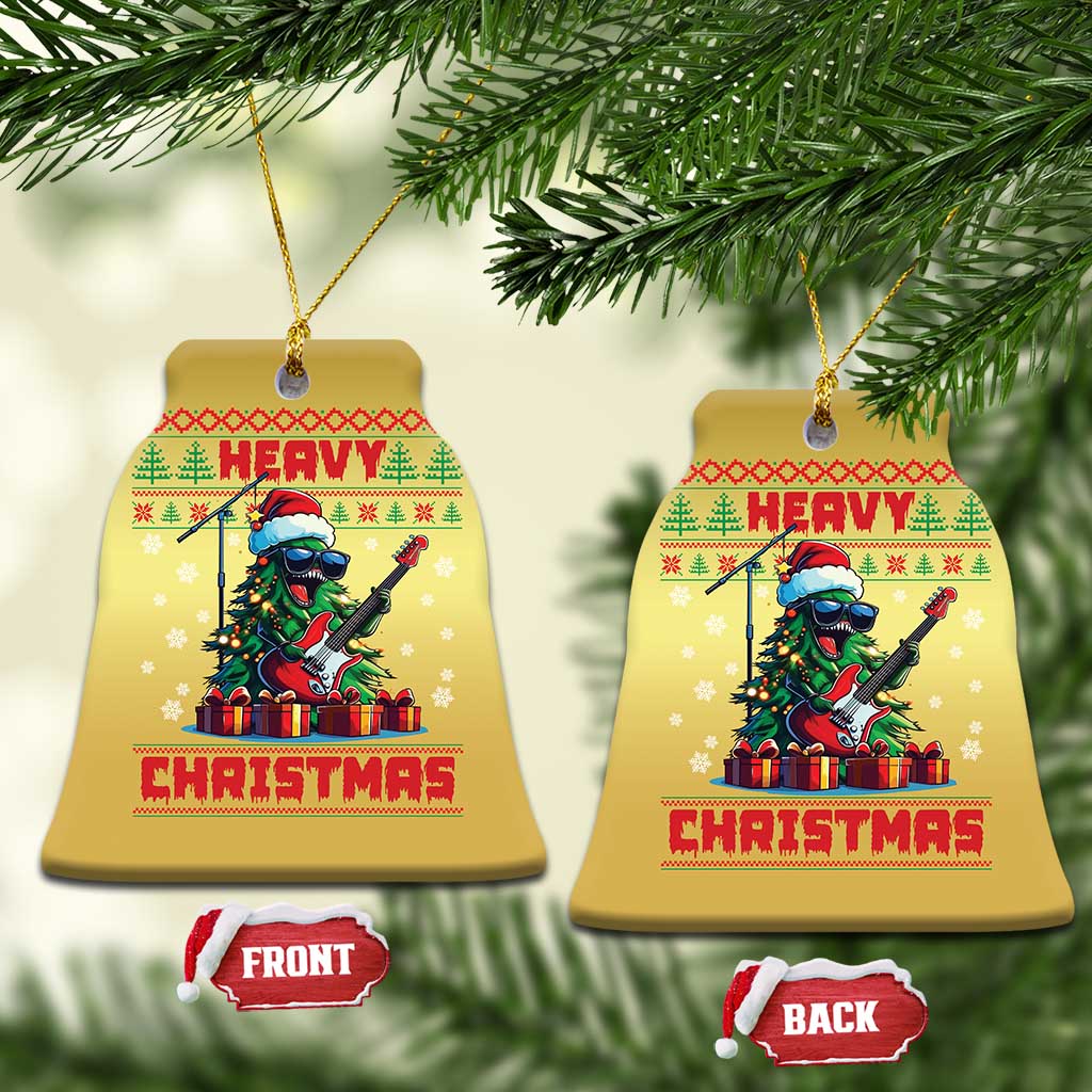 Funny Heavy Xmas Rock Band Guitarist Christmas Ornament TS09