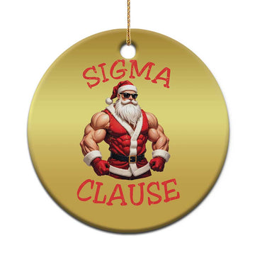 Funny Xmas Sigma Claus Christmas Ornament TS09