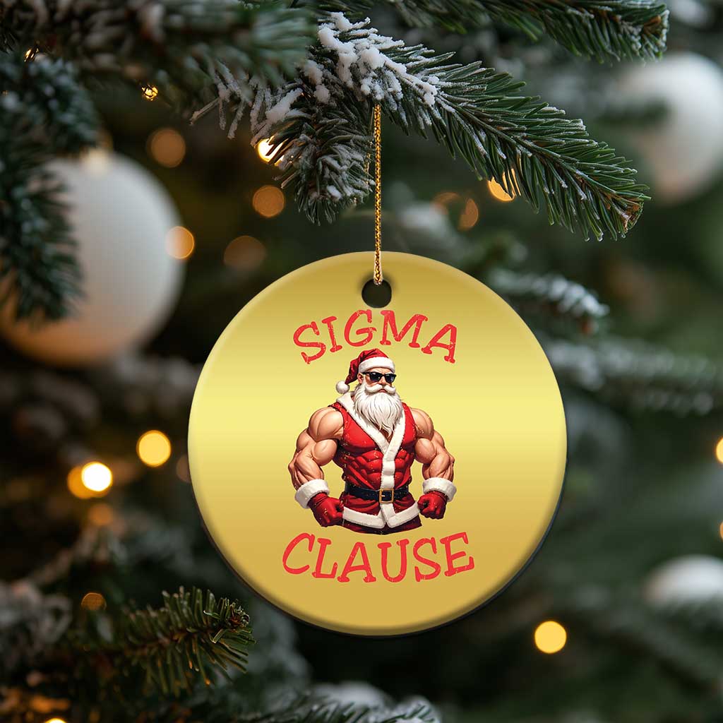 Funny Xmas Sigma Claus Christmas Ornament TS09