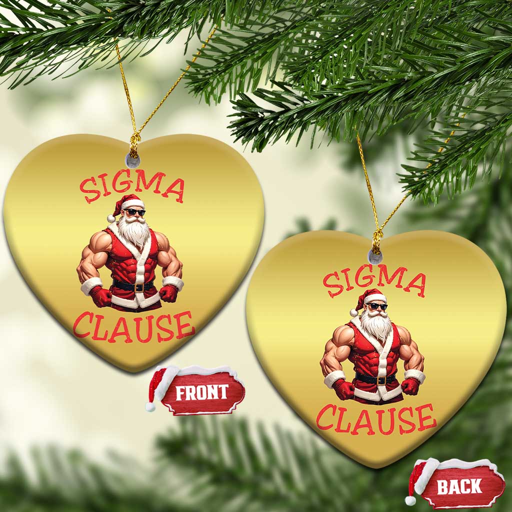 Funny Xmas Sigma Claus Christmas Ornament TS09