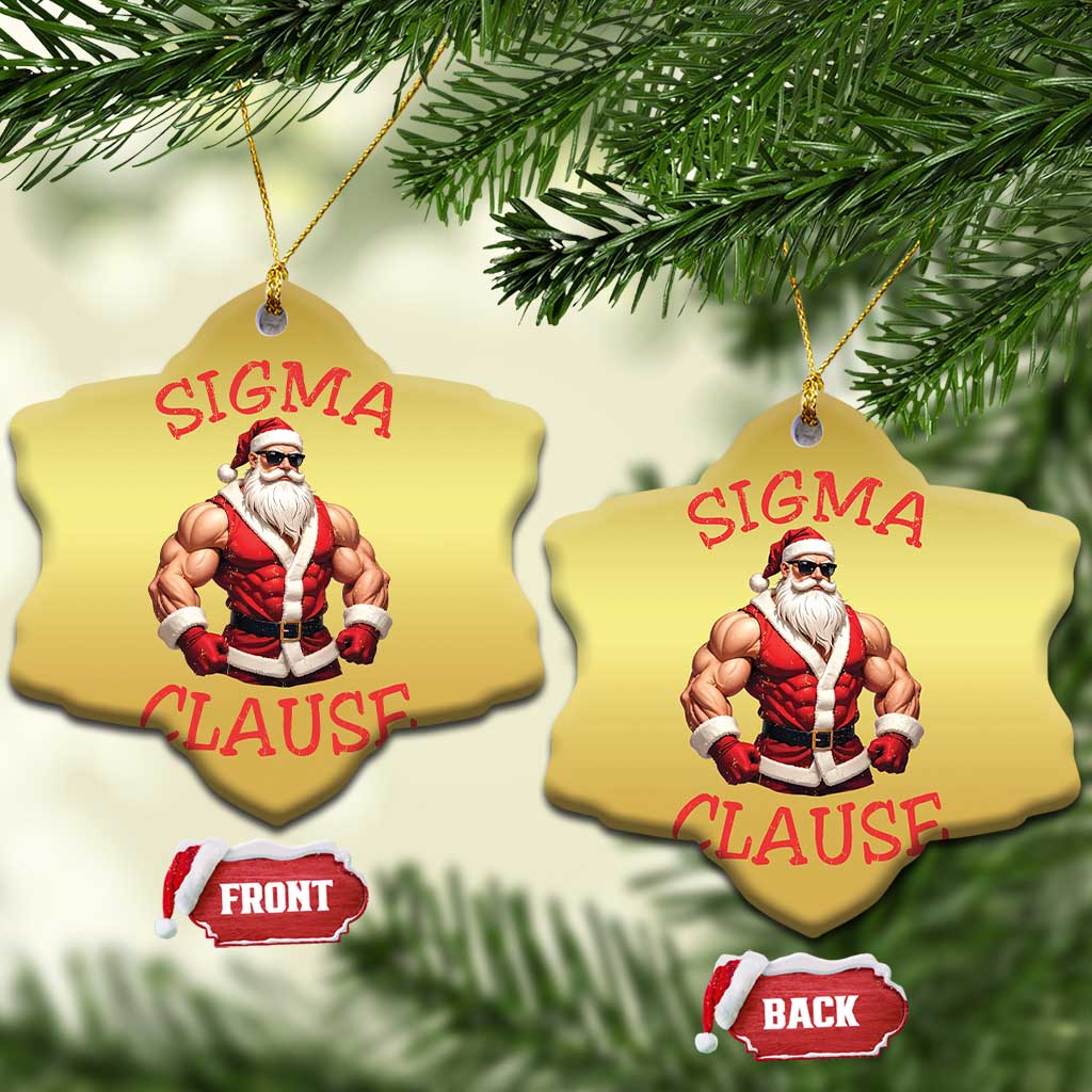 Funny Xmas Sigma Claus Christmas Ornament TS09