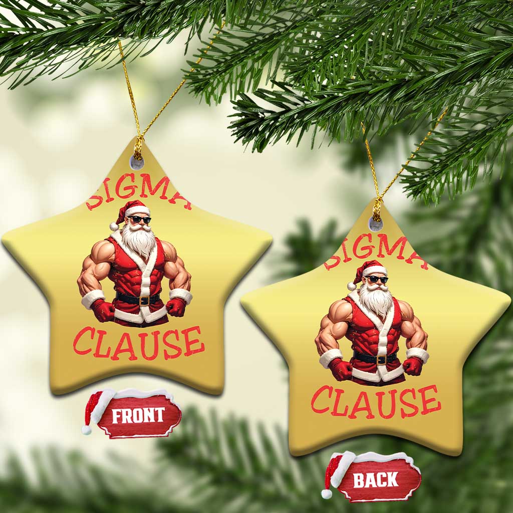 Funny Xmas Sigma Claus Christmas Ornament TS09