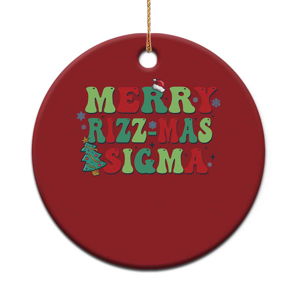 Merry Rizz Mas Sigmas Christmas Ornament TS09