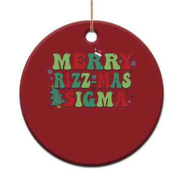 Merry Rizz Mas Sigmas Christmas Ornament TS09